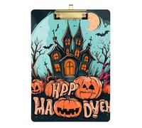 All Saints Happy Halloween Text Dashboard Storage Box Acrylic Cute For Football Truck Driver Size 9 x 12