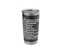 All Scripture is Given by Inspiration of God, 2 Timothy 3:16 Stainless Steel Insulated Tumbler