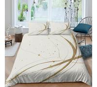 All Season 3D Design Microfiber abstract lines Quilt Cover Breathable Bedding Set with Pillow Shams minimalist art design Duvet Cover All Season Machine Washable for Teens Adults King（220x240cm）