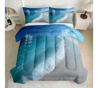 All-Season Double Coastal Landscape Coverless Duvet Set 200x200cm