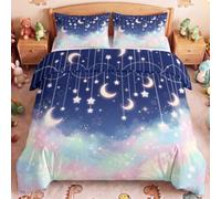 All Season Easy Care Microfiber Celestial watercolour Bedding Set 200x200