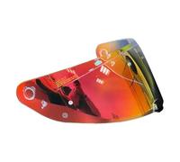 All Season Helmet Visor Motorcycle Helmets Len Unisex Windshield Compatible with H&JC I70 I10 HJ-31(Transparent red)