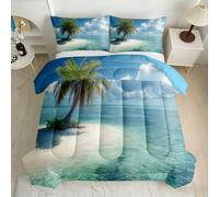 All-Season King Coverless Duvet Set 7.5 Tog Tropical Palm Tree