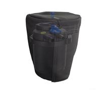 All Season Protective Pond Filter Cover built with 210D diving fabric to guard against UV rays, rain, snow, and dirt, including elastic bottom ropes for a snug fit against wind
