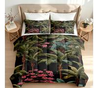 All-Season Single Coverless Duvet Set 7.5 Tog Palm Tree