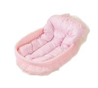 All-season Universal Cat Litter Super Soft Warm Princess-style Pet Bed Three-piece Set Cozy Enclosed with High-elastic PP Cotton for Cats Small Pets