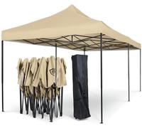 All Seasons 3m x 6m Pop Up Garden Gazebo - Beige