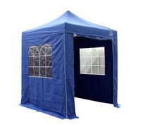All Seasons Gazebos 2x2m Heavy Duty Fully Waterproof Pop up Gazebos and 4 Premium Side Walls - Royal Blue