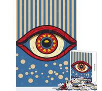 All Seeing Evil Eye Art Jigsaw for Teenagers 1000 Pieces Improve Mental Performance Effectively Gentle Relaxing Leisure Game (38X26cm)