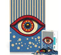 All Seeing Evil Eye Art Jigsaw Puzzles for Teenagers 1000 Pieces Home Fun Sharp Cut Family Fun Thoughtful Gift (50x75cm)