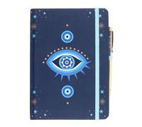 All Seeing Eye Crystal Chips A5 Notebook with Pen Something Different Blue One Size