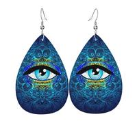 All Seeing Eye Dangle Earrings Durable Leather Dangle Drop Earrings Luxurious Holiday Earring For Decoration Married Party