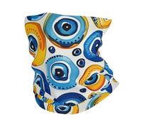 All Seeing Eye Evil Eye Turkish Ethnic Blue White Unisex Snood Scarf Stretchy Snood Windproof Neck Warmer For Sport Cycling Running Outdoor