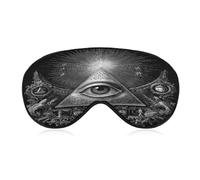 All-Seeing Eye Freemasons Comfortable Sleep Mask with Adjustable Strap Soft Eyeshade for Night Sleeping Flight Nap Travel