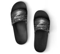 All-seeing Eye Freemasons Lightweight Shower Slippers Summer Non-Slip Sliders Sandals Comfortable House Shoes
