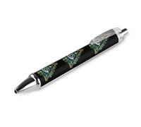 All Seeing Eye Illuminati Masonic Freemason Eye Funny Ballpoint Pen Black Ink Fine Line 0.5mm 2 PCS