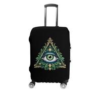 All Seeing Eye Illuminati Masonic Freemason Eye Funny Luggage Cover Washable Suitcase Protector Travel Baggage Covers