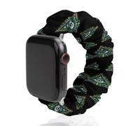 All Seeing Eye Illuminati Masonic Freemason Eye Funny Stretch Bands Compatible with IWatch Replacement Smart Watch Strap