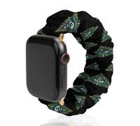All Seeing Eye Illuminati Masonic Freemason Eye Funny Stretch Bands Compatible with IWatch Replacement Smart Watch Strap