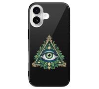 All Seeing Eye Illuminati Masonic Freemason Eye Glass Phone Cases Compatible with iPhone 16