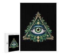 All Seeing Eye Illuminati Masonic Freemason Eye Novelty Wooden Jigsaw Puzzle Funny Wood Puzzles Wall Art 300 5001000 Pcs