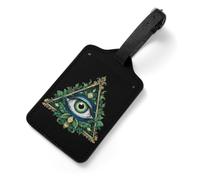 All Seeing Eye Illuminati Masonic Freemason Eye Printed Luggage Tags Stylish Suitcase Label
