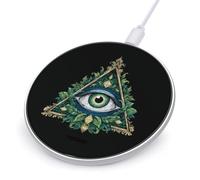 All Seeing Eye Illuminati Masonic Freemason Eye Stylish Wireless Charger 10W Fast Charging Pad