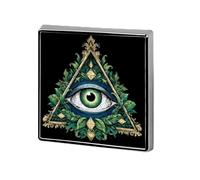 All Seeing Eye Illuminati Masonic Freemason Eye Trendy 1″ Metal Badge Brooch Pin Tie Decor Clothes Hat Bags Accessory