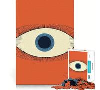 All-Seeing Eye Illustration Jigsaw Puzzles1000 Pieces Cognitive Boost Fun Burr Free Clean Cut Pieces Holiday Indoor Entertainment Toy (38x26cm)