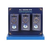 All Seeing Eye Keyring Set - Lucky Evil Eye Talisman Gift (24 Pack)
