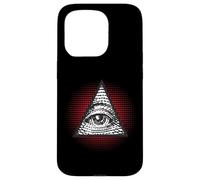 All Seeing Eye Mystic Pyramid Illuminati Secret Symbol Case for iPhone 15 Pro