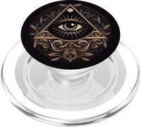 All Seeing Eye Mystic Symbols Illustration PopSockets PopGrip for MagSafe