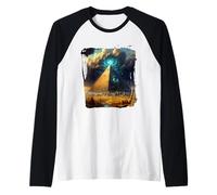 All Seeing Eye Pyramid - Ancient Mystery Art Raglan Baseball Tee