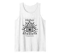 All Seeing Eye Pyramid Graphic Sacred Geometry Mystic Art Tank Top