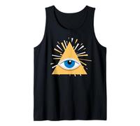 All Seeing Eye Pyramid Sacred Mystic Esoteric Symbol Tank Top