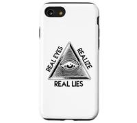 All-Seeing Eye - 'Real Eyes Realize Real Lies Pyramid Case for iPhone SE (2020) / 7/8
