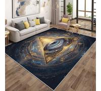 All Seeing Eye Rugs Living Room Large 120x170, Evil Eye Area Rugs for Bedroom, Non Slip Low Pile Soft Flannel Carpet, Bedroom Accessories H-3
