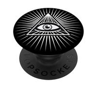All Seeing Eye Symbol Pyramid God Masonic Star PopSockets Adhesive PopGrip