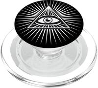 All Seeing Eye Symbol Pyramid God Masonic Star PopSockets PopGrip for MagSafe