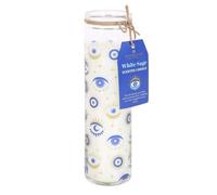 All Seeing Eye White Sage Tube Candle - 70 Hour Spiritual Prayer Candle