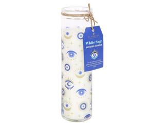 All Seeing Eye White Sage Tube Candle - 70 Hour Spiritual Prayer Candle