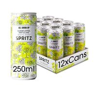 All Shook Up Elderflower & Mint Spritz | 5.5% ABV | Ready to Drink Cocktail Cans | 12 x 250ml Cans | Crisp and Refreshing Sparkling Premixed White Wine Spritz with Elderflower and Mint
