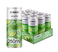 All Shook Up Mojito | Ready to Drink Cocktail Cans | 12 x 250ml Cans | 3.4% ABV | Premixed Cocktail with Mint & Lime | Refreshing Alcoholic Drink Pack |