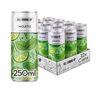 All Shook Up Mojito | Ready to Drink Cocktail Cans | 12x250ml | 3.4% ABV | Premixed Mojito cocktail with mint and lime, refreshing alcoholic drink pack, light sparkling cans ready to chill and enjoy