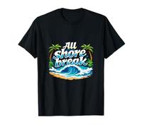 All Shore Break Permanent Vacation Party Wave Graphic T-Shirt