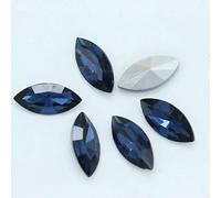 All-Size 24-Color Horse Eye Glass Crystal Pointed Back Rhinestones Foiled Fancy stons for Shoes Garment Headdress Jewelry making-montana-6x12mm 20pcs