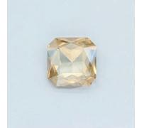 All-Size Square Pointed Foiled Back Fancy Stone Faceted Crystal Glass Rhinestone Kid's Toy Counter Display Jewel DIY Clothing-Gold champagne-23.0mm 6pcs