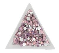 All Sizes Blue/Green/White/Pink Crystal Nail Art Rhinestone Decorations 3D Flatback Glass Non HotFix Garment(Pink,SS10-1440pcs)