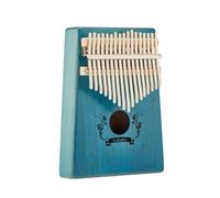 All-solid-board Mahogany Thumb Piano 17-key Kalimba Finger Piano Beginner Entry-level Instrument Kalimba Thumb Piano(Style 9)