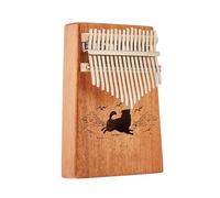 All-solid-board Mahogany Thumb Piano 17-key Kalimba Finger Piano Beginner Entry-level Instrument Kalimba Thumb Piano(Style 6)